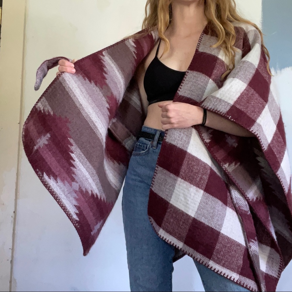 NWT Reversible Poncho